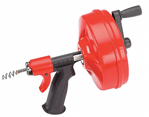 Ridgid GIDDS-813340 41408 Power Spin with AUTOFEED, Maxcore Drain Cleaner Cable, and Bulb Drain Auger to Remove Drain Clogs