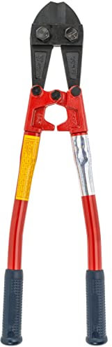 kwb Bolzenschneider in 450 mm, mit auswechselbaren Backen, stabiler Stahlrohr-Stiel mit Kunststoffgriff, hohe Schneidleistung und Zangenöffnung von maximal Ø 8 mm