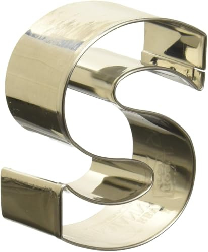 Birkmann, Ausstechform Buchstabe S, Grau, 6 cm, Edelstahl | en, Edelstahl, 6 cm, 196476