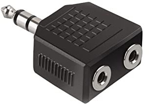 Ekon splitter sdoppiatore AUX, 2 porte jack 3.5mm, per cuffie, auricolari a filo, microfono, PC, laptop, casse speaker, autoradio