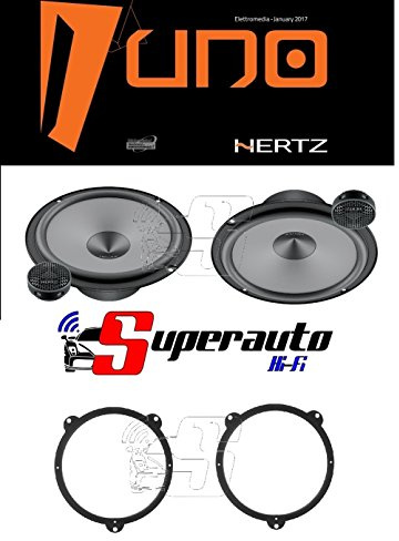 Hertz LINEA UNO K165 K 165 KIT ALTOPARLANTI DUE VIE CASSE AUTO 165 mm + supporti casse compatibilile con BMW s.3 (E46) 07/02> Anteriore o Posteriore 165 cm
