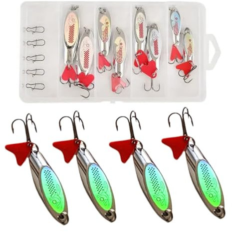 ELBFANG Blinker Angeln Set | Spinner Angelköder Spoons für Forelle | Hecht & Barsch Köder