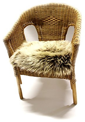 Especialmente precioso Asiento de Piel de cordero con el motivo, medidas 40 x 40 cm – suave asiento cojín con einmaligem wollbild silla, como – Cojín decorativo, de sofá y cojín para silla.