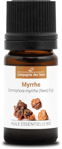 MYRRHE (Commiphora myrrha) BIO - 5ml - Premium-Qualität Ätherisches Öl - 100% Rein, Natürlich, Chemotypisiert & Vollspektrum