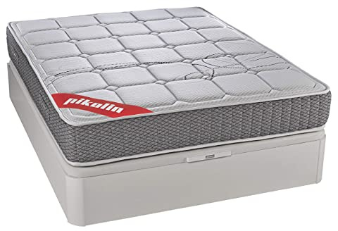 PIKOLIN Colchón de Muelles Ensacados Visco 150x200 | Firmeza Alta | Alta Gama | Reversible | Máxima Calidad | Alto 27 cm | TROAS