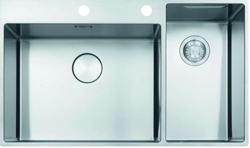 FRANKE - fregadero de cocina 1 bañera y 1/2 de 86 cm Box Center bwx 220 ? 54 ? 27 TL wa240bl