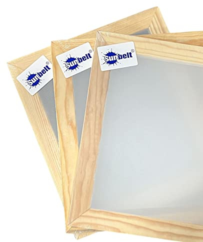 SUNBELT Sift Screen Frames, Set of 3, 14x16 Wood Frames With 74, 96 and 230 Mesh
