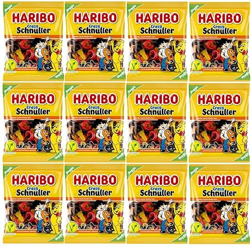 12 Tüten Haribo Crazy Schnuller a 175g (12x175g)