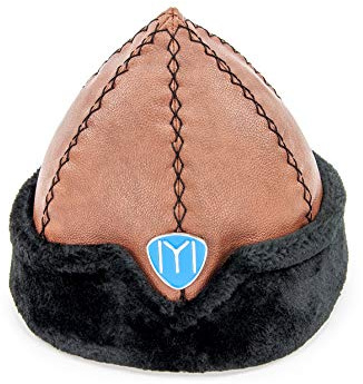 Miss Tesettür Turkish Ottoman Bork Hut, Ertugrul Kunstleder-Pelz-Wintermütze
