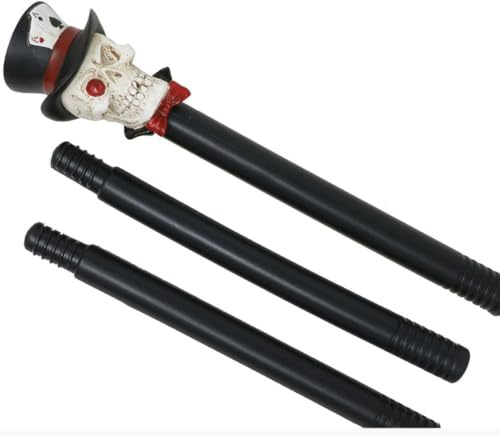 Bastón de Calavera con Chistera de 85 cm