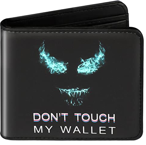 Bistup Teen Boys Cool Wallet-Men Mens Men'S Funny Leather Credit Id Card Cash Holder Man Black Rfid Blocking Zipper Wallets With Coin Pocket Id Window Aesthetic Teen Boy Male Youth Guys