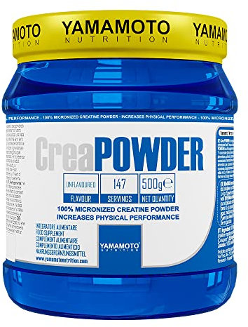 YAMAMOTO CreaPowder 500 gr + H2o Prozis Omaggio - creatina monoidrato purissima, no Glutine no Lattosio, 1 item