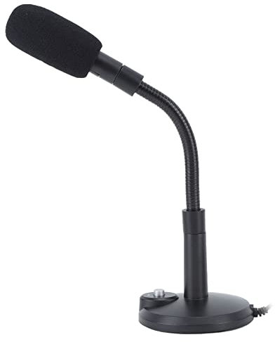 Micrófono con cable, grabación direccional de 360 grados, alta sensibilidad, micrófono portátil plug-and-play ordenador de la reunión (3,5 mm)