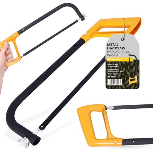 Bügelsäge Metallsäge 250-300 mm Werkstattsäge Metallbügelsäge Metallsägebogen Handsäge Sägeblatt Eisensäge Multifunktionssäge Metall Aluminium Plastik Säge