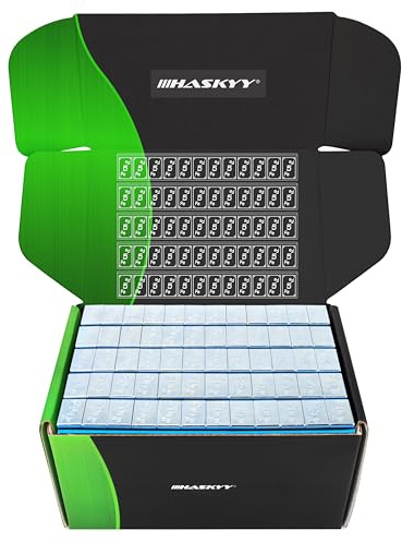 HASKYY 54kg Klebegewichte 12x5g Verzinkt Wuchtgewichte 900x Kleberiegel Auswuchtgewichte 60g 12x5g für Stahlfelgen & Alufelgen - Kunststoffbeschichtet FE-Klebegewichte