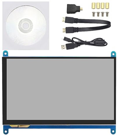 amangul Touchable Screen 7 Display 1024x600 For 4B/3B++ And Small Computer Laptops