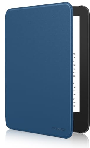 MoKo Hülle für 6 Amazon Kindle 11.Gen,2024/2022,Dunkles Meerblau | Leichte Schutzhülle，Auto Aktiv-/Ruhemodus, wasserdichte Schutzhülle,für Amazon Kindle Basic 11. Generation 2024/2022