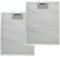 KAHEIGN 2 Pezzi 5 Strati Filtri per Cappa per cucine, 320mm x 260mm Filtro Universale in Alluminio per Cappa Filtro Antigrasso Metallico per Cappe per cucine di Molte Marche Leader