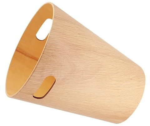 OUNONA Estilo Cubo Minimalista Pequeño de Madera Japonés de Mesa Basura