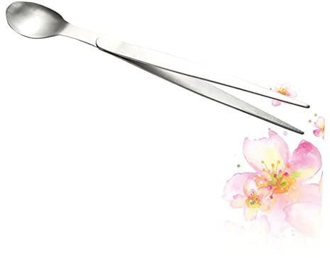 VALICLUD Küchenprobierlöffel Mini-probierlöffel Stahllöffel Essstäbchen-zangenlöffel Kochlöffel Für Zuhause Küche Restaurant
