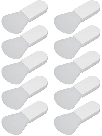 Maschera di silicone Brush Mumo morbido Applicatore di fango portatile 10pcs bianco (Smerlato)