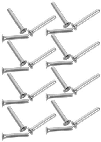 MUCKLILY 30 Remaches Aplicables para Reparación de Varillas de Paraguas Plegables Pasadores de Conexión de Aleación Resistentes a la Oxidación Accesorios de Repuesto Ligeros para