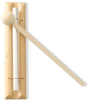 LLTCMAOYI Montessori Holz Single-Tone Orff Chime Bar Instrument mit Schlägel, Handklingel für Klassenzimmer Management