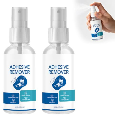 Xivicii 2 Pcs Sticky Plaster Remover for Skin, Adhesive Remover Spray for Remove Bandages and Residual Glue
