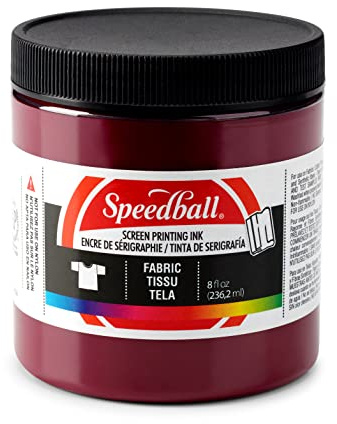 Speedball 004684 Fabric Screen Printing Ink, 8 fl. oz., Burgundy