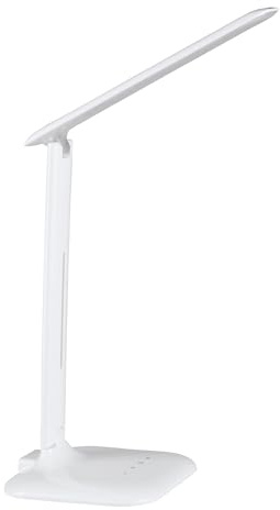 EGLO LED Tischlampe Caupo, 1 flammige Tischleuchte | touch dimmbar, warmweiß-kaltweiß, Schreibtischlampe aus hochwertigem Kunststoff und Stahl, Bürolampe in Weiß
