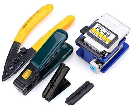 5 en 1 Outils de fibre optique FTTH avec fc-6s Couperet en fibre et fibre à dénuder + Pince à dénuder utilisation FTTH la fibre optique