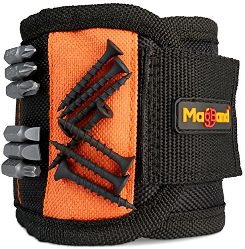 Muñequera magnética de mag-Band superfuerte, Negra, para Bricolaje Hombre y Mujer, Padre, compañero, Marido, Novio y cumpleaños