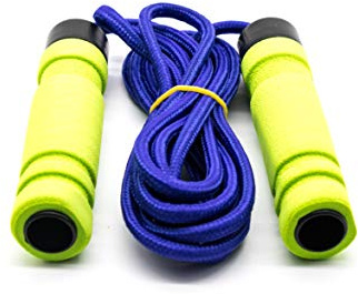 golden beads ltd weiche Griff Haut Freundlicher Schaumstoff Springseil Speed Rope für Kinder, Erwachsene, Studenten, Fitness Training Boxen Jumping Gym 3 Farben, grüner Griff