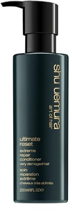 Shu Uemura, Acondicionador Reparador Ultimate Reset, Para cabello muy dañado, Sin silicona ni parabenos, Enriquecido con extracto de arroz, Repara, nutre y fortifica, 250 ml