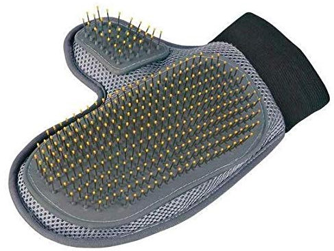 Bahob® Pet Grooming Glove Deshedding Brush Glove Efficient Pet Hair Remover Mitt Five Finger De-shedding Gloves Perfect for Dog & Cat with Long & Short Fur