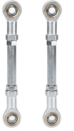2 piezas 150mm -170mm 8mm Kit de barra de acoplamiento de dirección Junta de rótula de metal para 49cc Mini ATV eléctrico Go Kart Rotula Axial Direccion Rotulas Direccion Quad