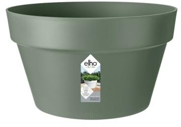 Elho Loft Urban Bowl 35 - Vasi per Piante da Esterno - Ø 34.5 x H 20.2 cm - Verde/Pistache Green
