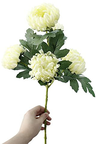 Equirider 5 Köpfe große Blumen Seide Chrysantheme künstliche Blumen Ringelblumen Herbst Hochzeit Home dekorative Kunstpflanzen Zweige