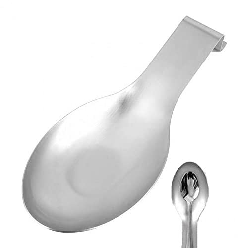 vepoty Portacucchiaio Poggiacucchiaio in Acciaio Inox Portautensili a Forma di Pesce Portautensili da Cucina Multifunzione Porta mestoli Spatola