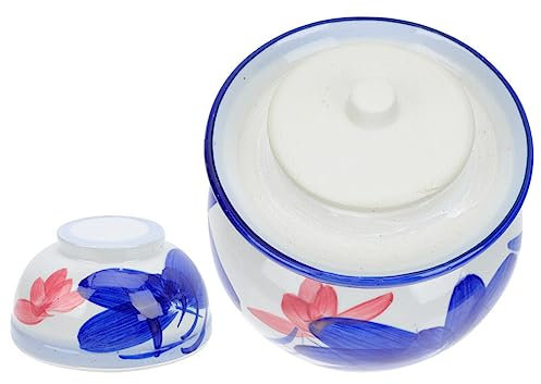 Yardwe Barattolo Per Sottaceti in Ceramica Contenitore Sigillato Per Uso Domestico Barattolo Per Conservazione Di Sottaceti Salati e Crauti Cinesi