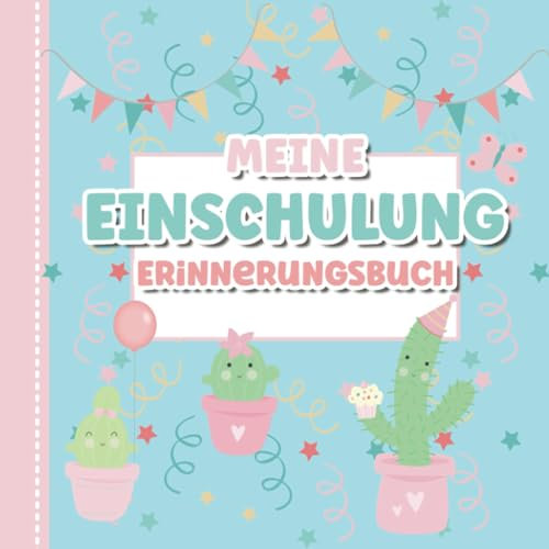 Meine Einschulung - Erinnerungsbuch zum Schulstart: Gäste- und Freundebuch für die Grundschule - Füllung für die Schultüte - Ideal für Jungen und Mädchen - Geschenk zum Schulanfang
