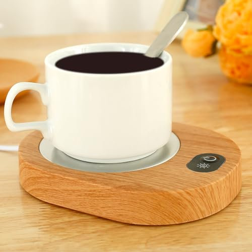 Electric Coffee Mug Warmer, Smart USB Coffee Warmers for Office Desk,Portable Tea Warmer,55-65℃ Constant Temperature Coffee Cup Heater,Electric Beverage Warmer for Coffee Milk Tea Home Office