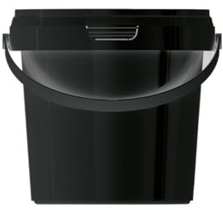 Lubrisolve 6 Litre Heavy Duty Black Round Bucket UN Approved