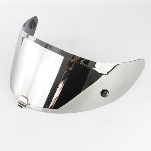 Shkalacar Helmvisier Ersatz für HJC RPHA11 RPHA70 Helm, Integralhelm Visier UV-Beständig, Beschlagfrei und Kratzfest, Motorrad Gesichtsschutz Helmzubehör(Silber)