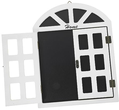 BCOATH Holzfenster-kreidetafel Dekoratives Nachrichtenbrett Mit Hängendem Design Leicht Zu Reinigende Oberfläche Für Bars Restaurants Und Zuhause