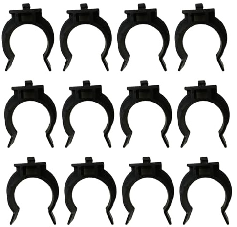 Amazleer Clips de Plinthe de Cuisine, 12 Pcs Clip de Panneau de Bain Fixation Durable en Plastique ABS pour Armoires, Lits, Tables et Meubles TV Installation Simple et Ajustable (12)