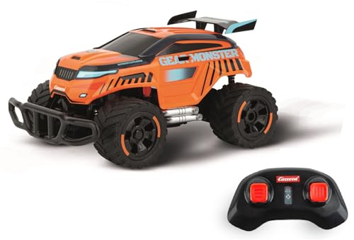 Carrera RC Gear Monster 3.0 – Offroader, Top-Speed bis 12 km/h, USB-C Akku und Full Function Steuerung – Perfekt für spannende Outdoor-Abenteuer auf unwegsamem Gelände und spektakuläre Manöver