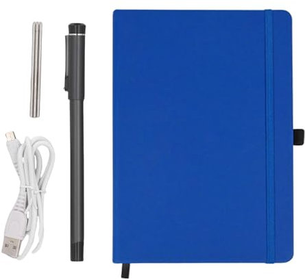 Jectse 3 In1 Digital Smart Pen, A5 Smartpen Notebook Set, Real Time Sync for Digitizing, Bluetooth 5.0 Paper Smart Writing Set, Convert to Text, OCR Technology,for IOS for Android (Blue)