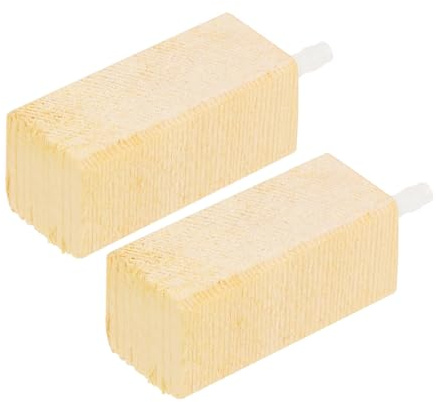 CIYODO 2 Piezas Burbujeador de Aire de Madera, para Skimmer de Proteínas | Burbujas Finas, Tamaño Pequeño y Silencioso, para Acuarios Marinos Agua Dulce