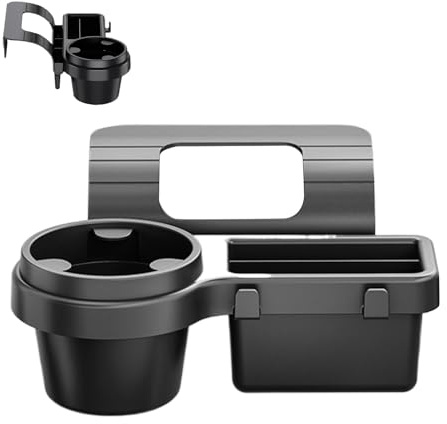 Zeyaoaea Car Seat Side Organizer,Car Cup Holder Door Storage Organizer - Vehicle Accessories Phone Mount, Container with Hooks for Smartphones Drink Keys Cable Management